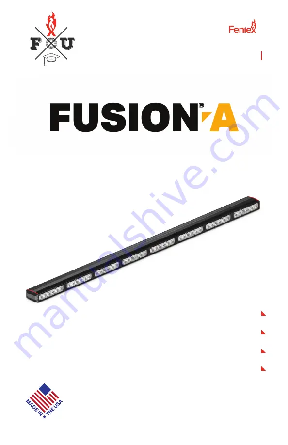 Feniex FUSION AMBER 800 LIGHTSTICK Скачать руководство пользователя страница 1