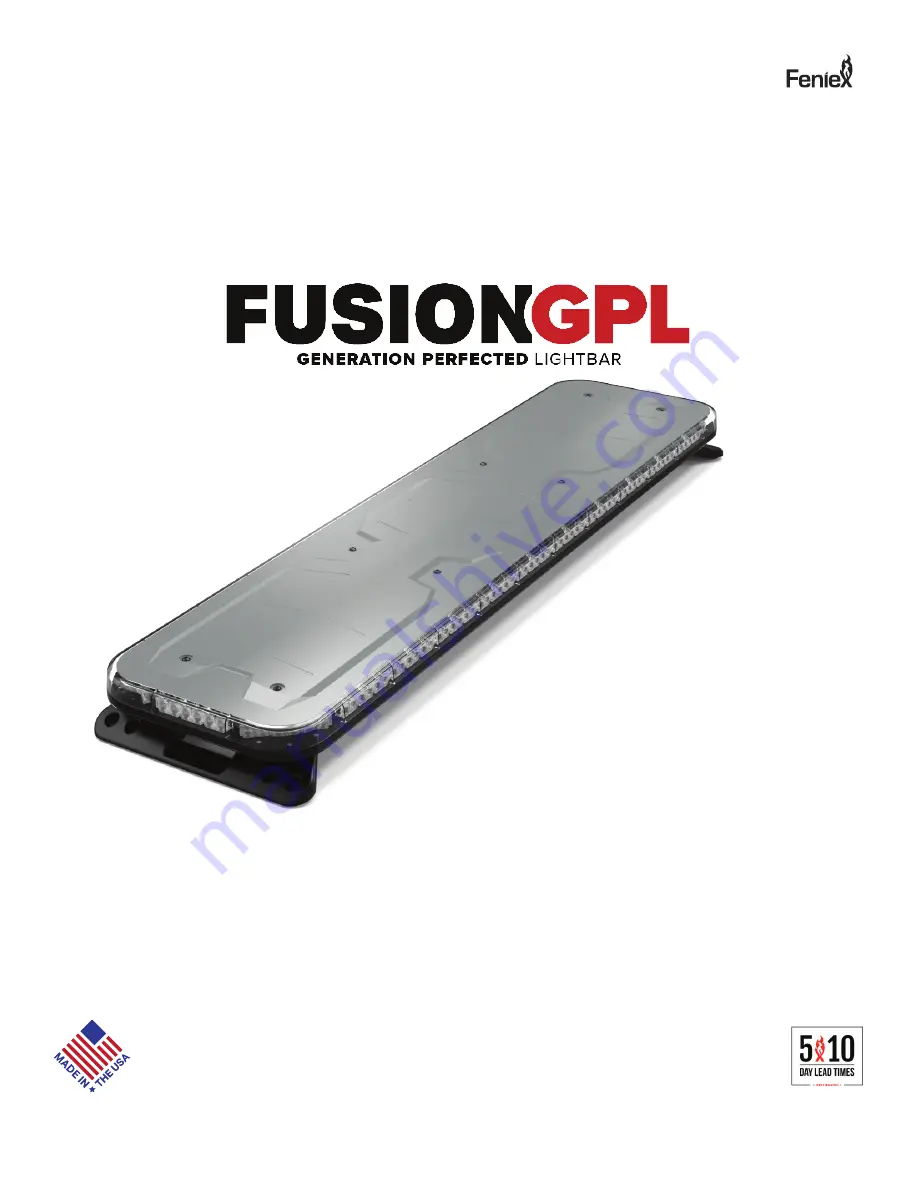 Feniex Fusion GPL FN-4918 Instruction Manual Download Page 1