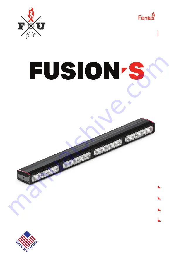 Feniex FUSION-S 400 Manual Download Page 1