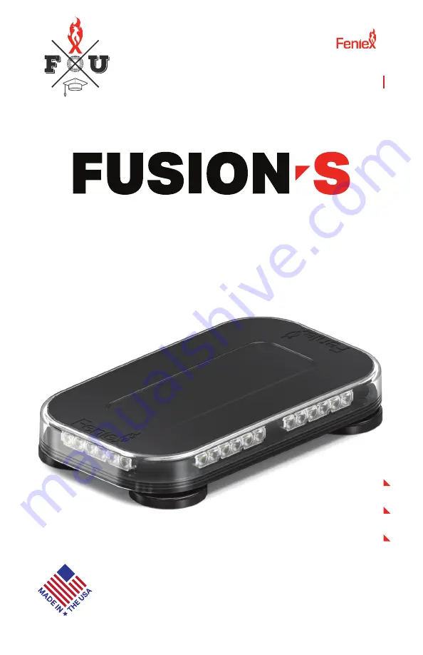 Feniex FUSION-S FS-8118 Instruction Manual Download Page 1