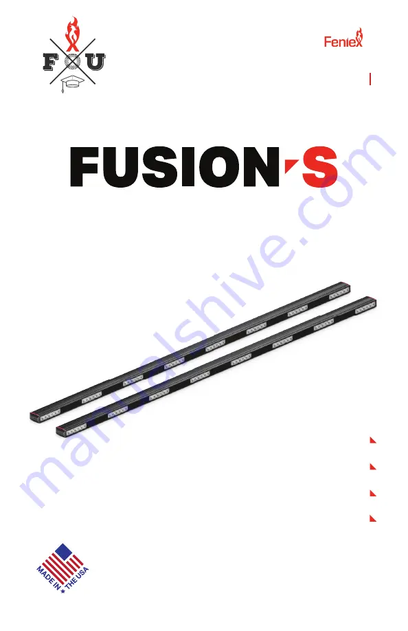 Feniex FUSION-S FS-8816 Instruction Manual Download Page 1