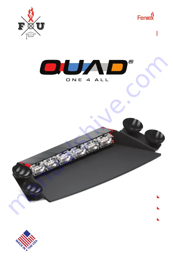 Feniex QUAD 2X DASH LIGHT Manual Download Page 1