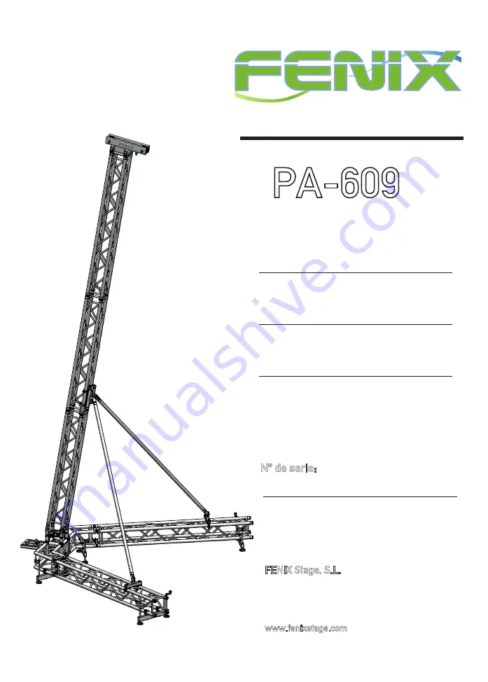 Fenix PA-609 Скачать руководство пользователя страница 1