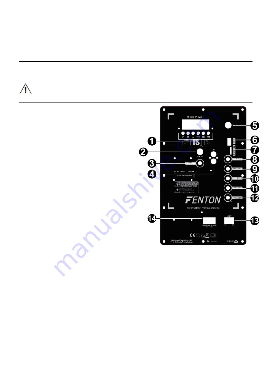 Fenton FT15JB Instruction Manual Download Page 6