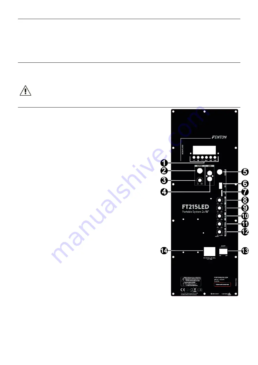 Fenton FT215LED Instruction Manual Download Page 10