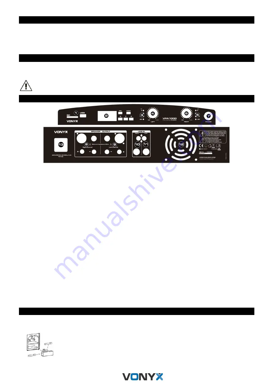 Fenton VPA Series Instruction Manual Download Page 12