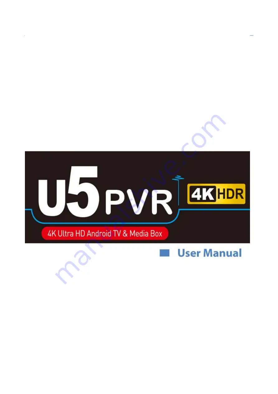 Ferguson U5 PVR Deluxe User Manual Download Page 1