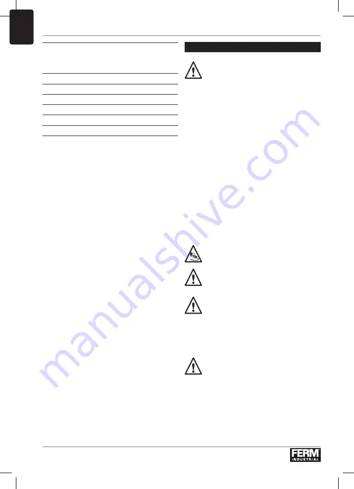 Ferm Industrial HDM1038P Original Instructions Manual Download Page 56