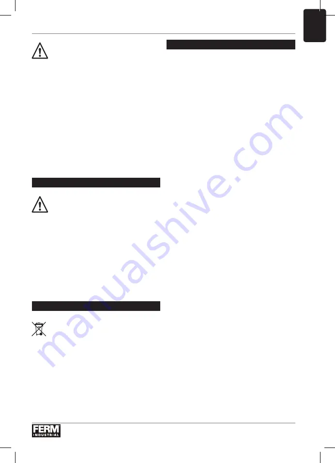 Ferm Industrial WCM1001P Original Instructions Manual Download Page 17