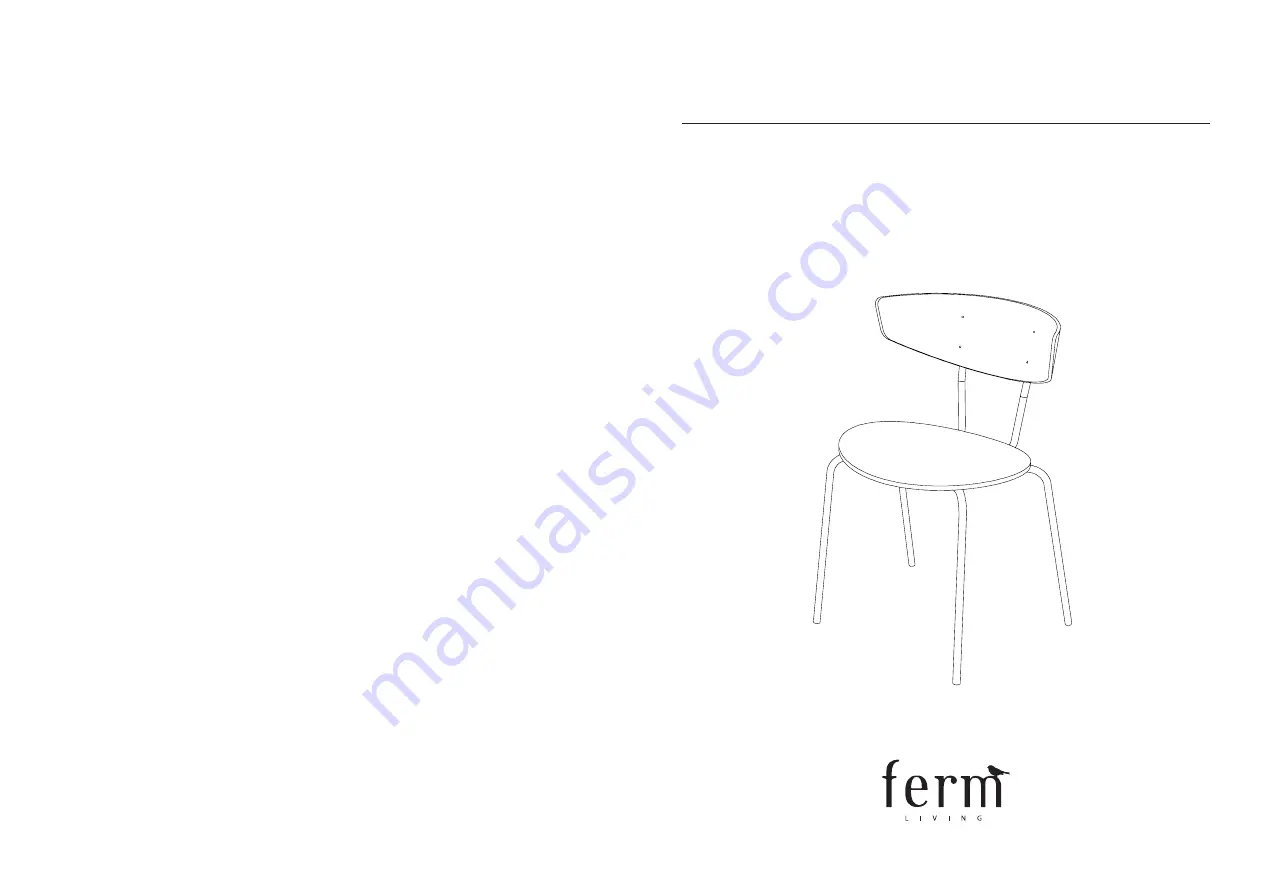 ferm living HERMAN Assembly Manual Download Page 1