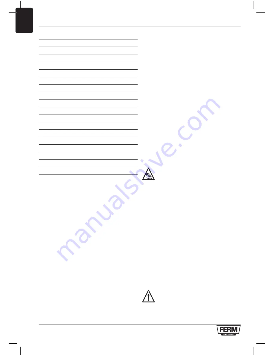 Ferm AGM1082P Original Instructions Manual Download Page 22