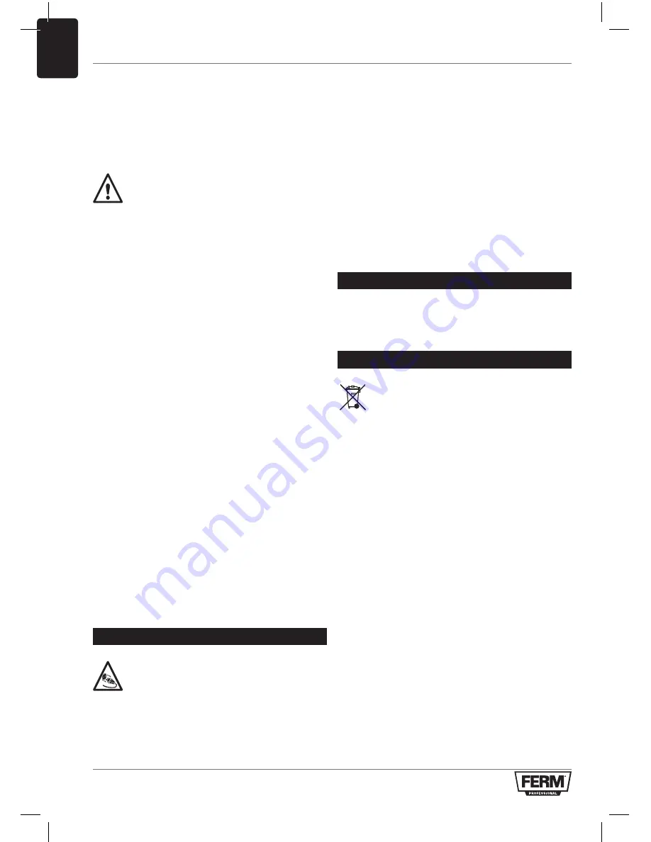 Ferm AGM1082P Original Instructions Manual Download Page 110