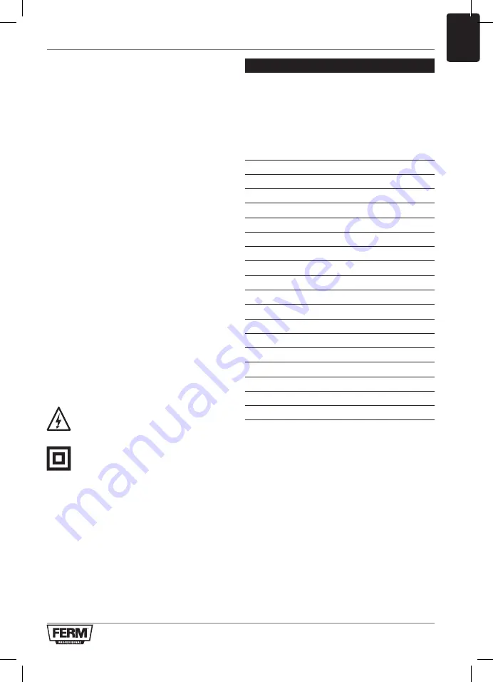 Ferm AGM1097P Original Instructions Manual Download Page 121