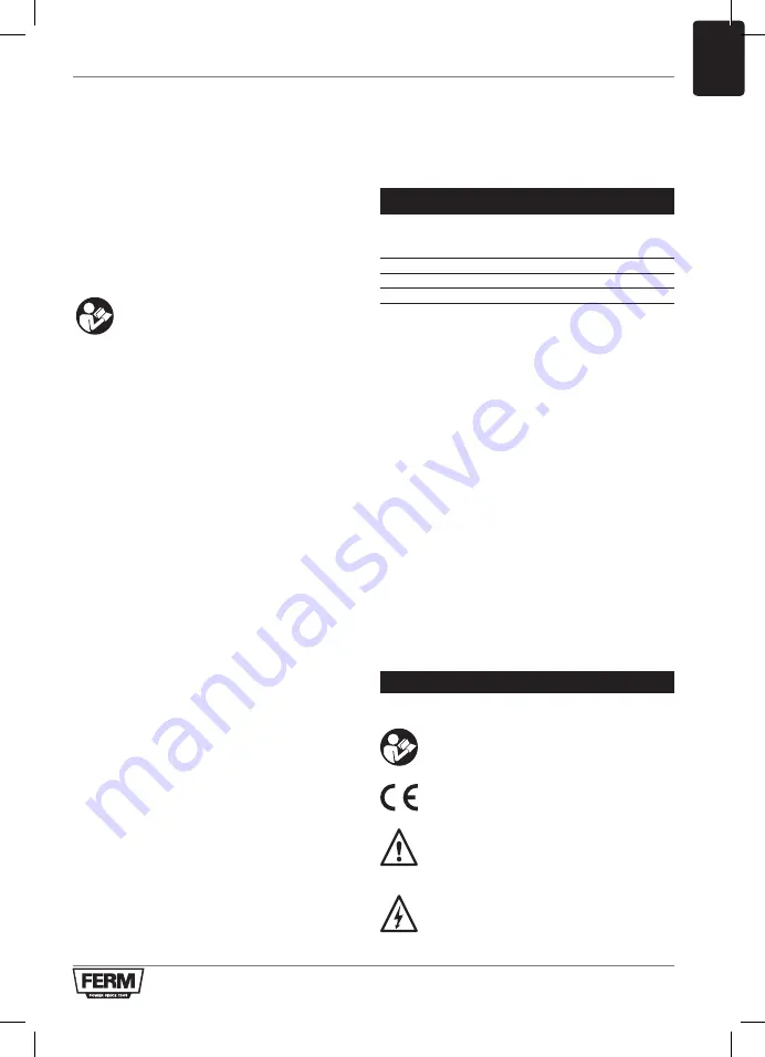 Ferm BCM1020 Original Instructions Manual Download Page 97