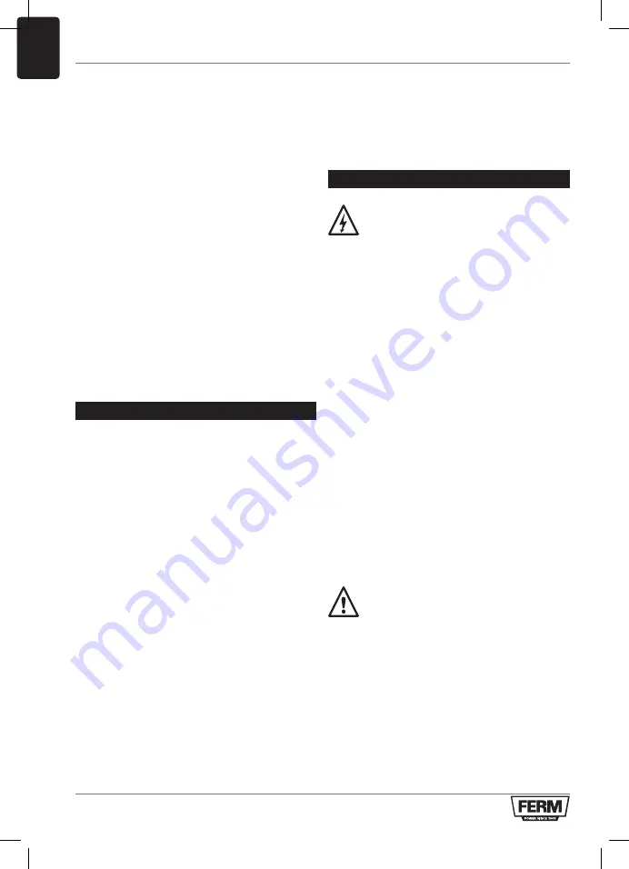 Ferm BSM1024 Original Instructions Manual Download Page 46