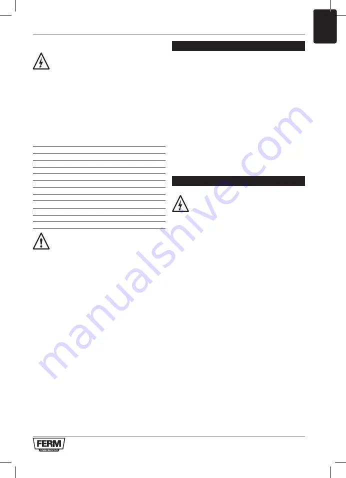 Ferm BSM1024 Original Instructions Manual Download Page 65