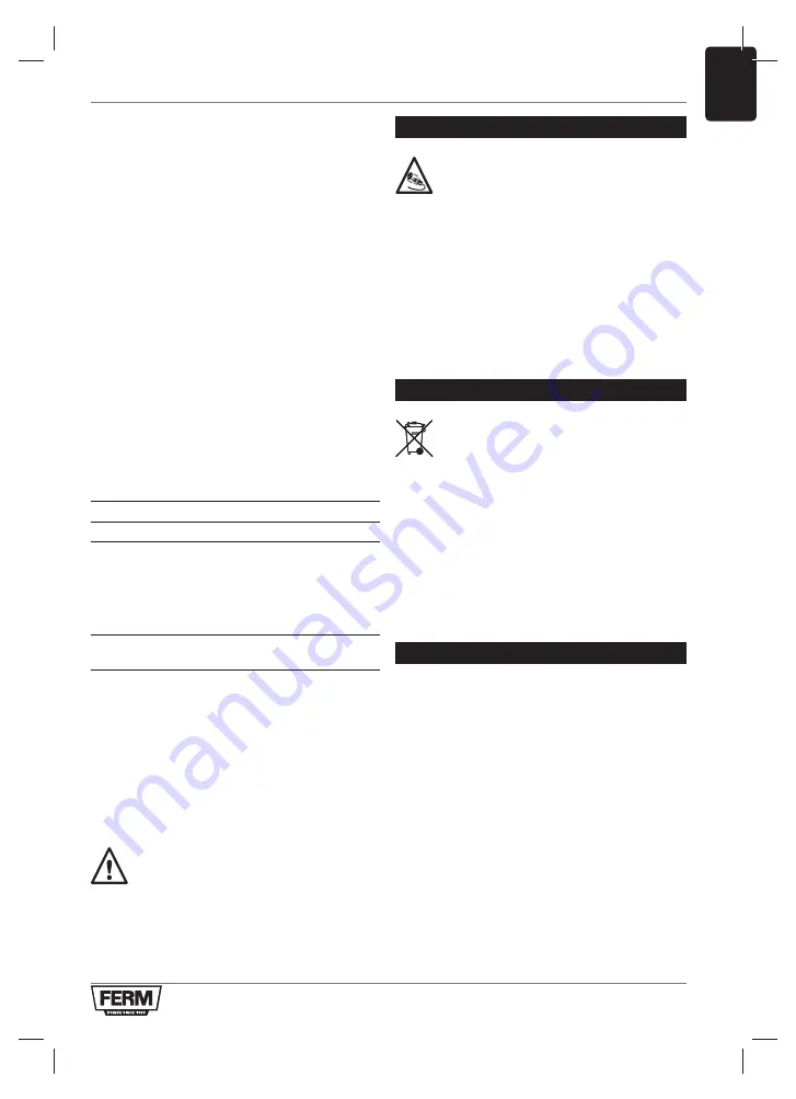 Ferm CDA1137 Original Instructions Manual Download Page 11