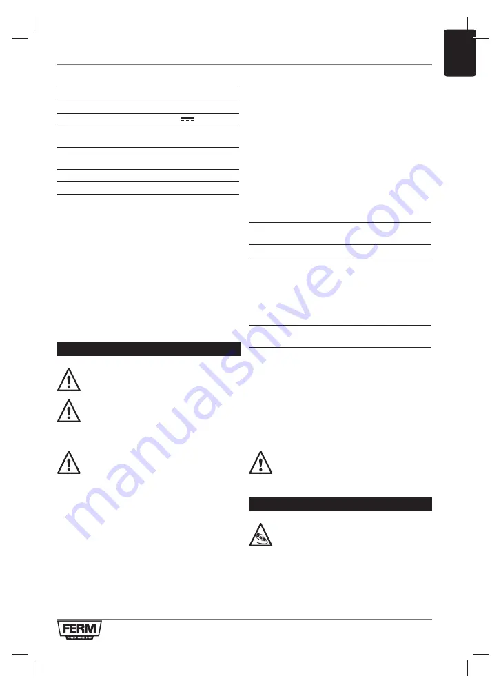 Ferm CDA1137 Original Instructions Manual Download Page 31