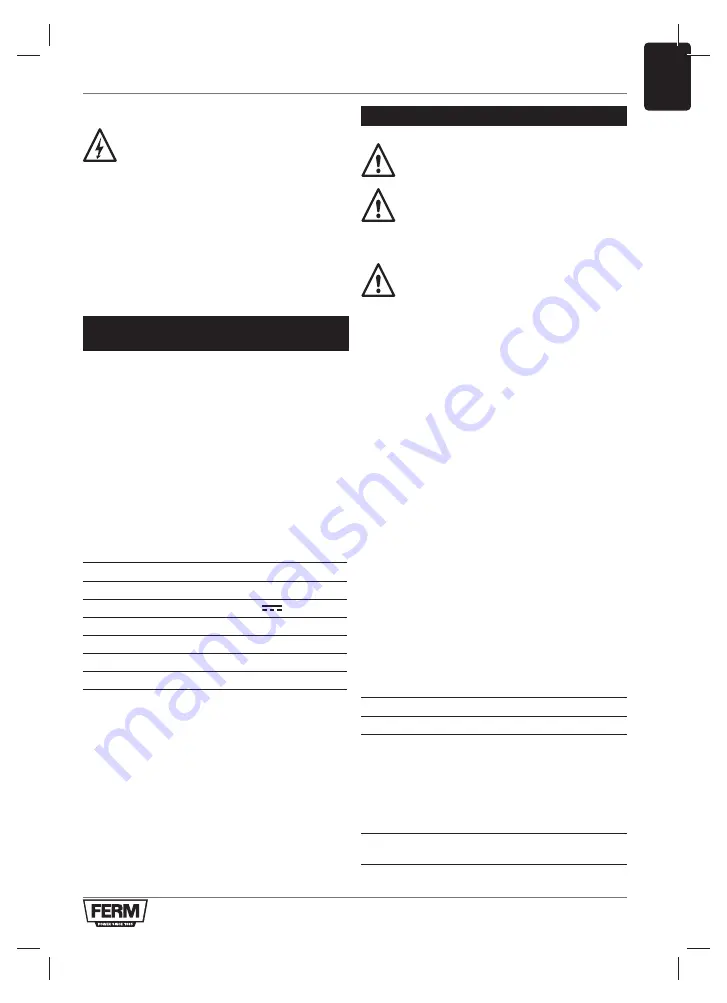 Ferm CDA1137 Original Instructions Manual Download Page 41