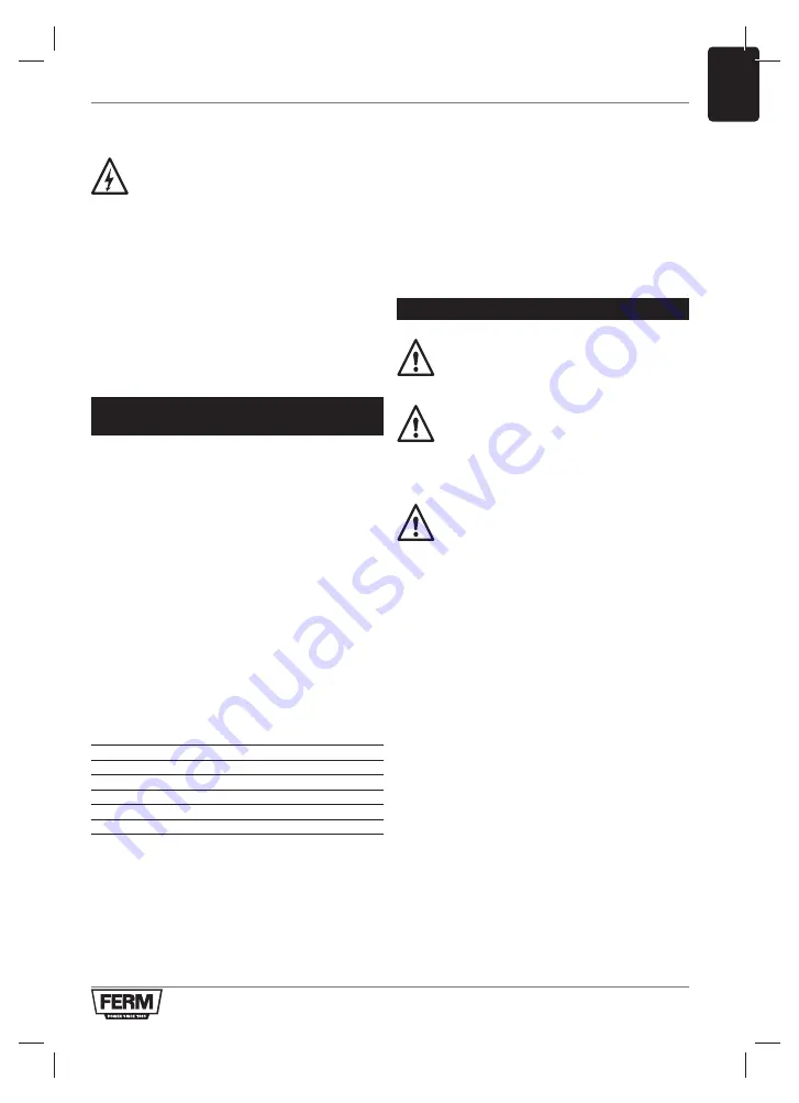 Ferm CDA1137 Original Instructions Manual Download Page 51