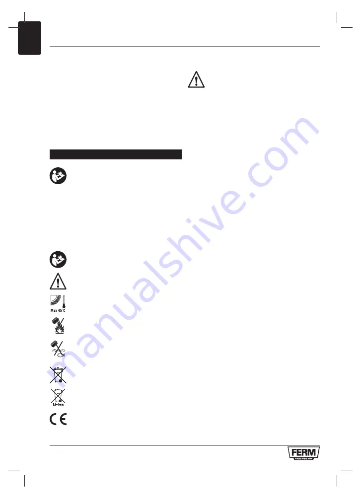 Ferm CDA1138 Original Instructions Manual Download Page 26