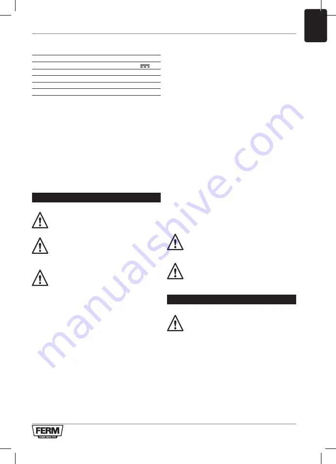 Ferm CDA1169 Original Instructions Manual Download Page 17