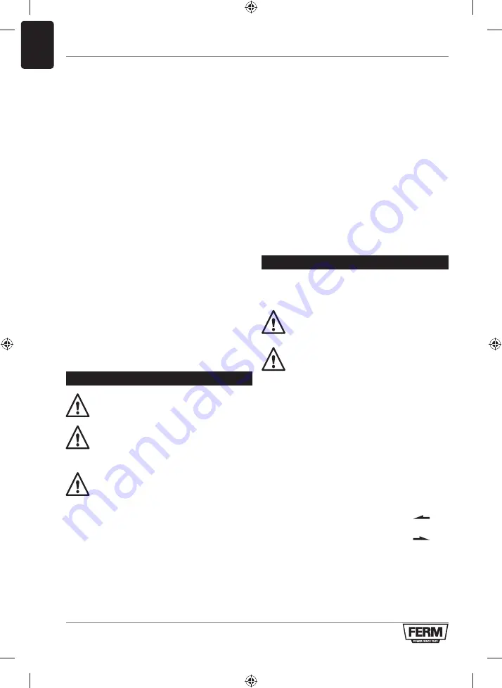 Ferm CDM1143 Original Instructions Manual Download Page 12