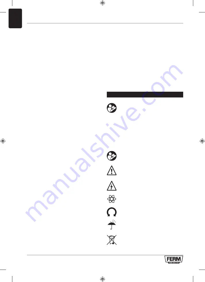 Ferm CDM1143 Original Instructions Manual Download Page 14