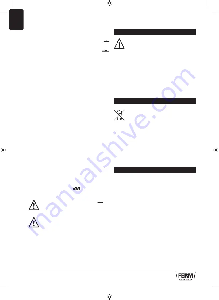 Ferm CDM1143 Original Instructions Manual Download Page 54