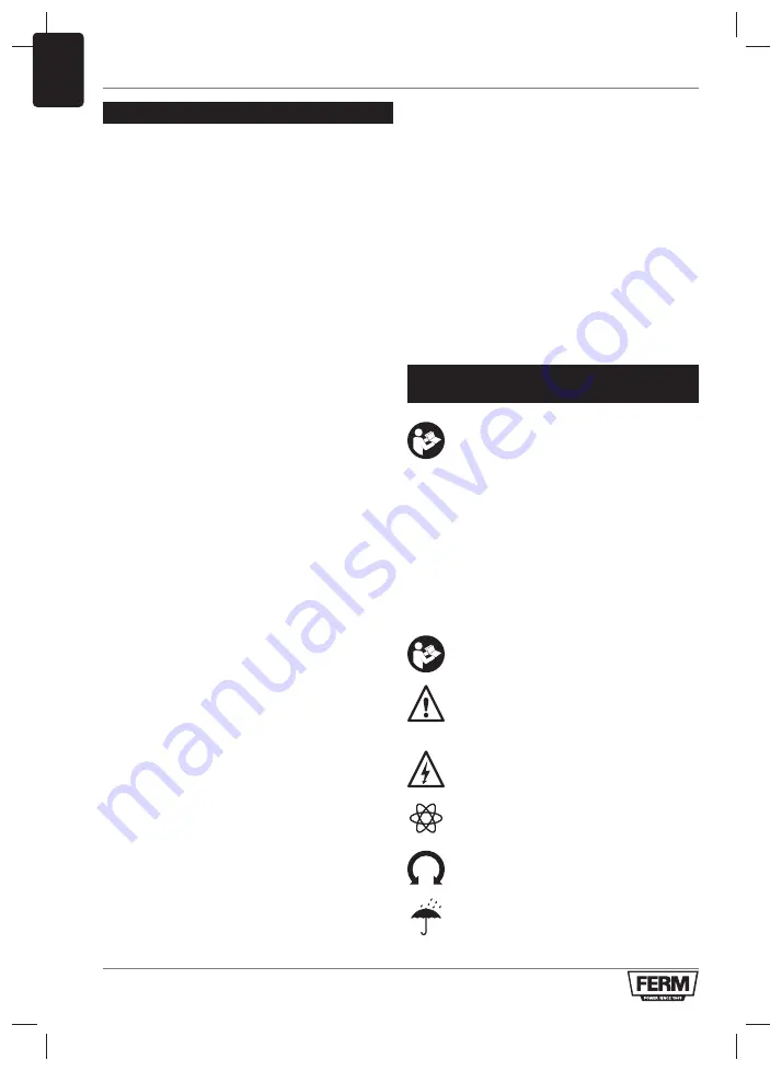 Ferm CDM1165 Original Instructions Manual Download Page 32