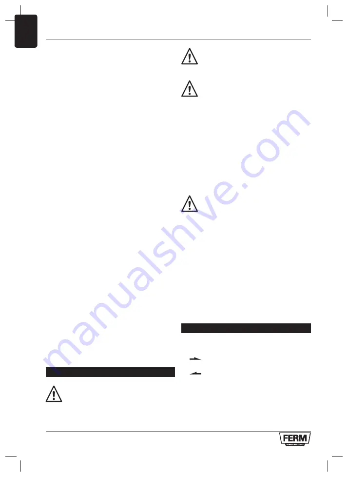 Ferm CDM1165 Original Instructions Manual Download Page 60