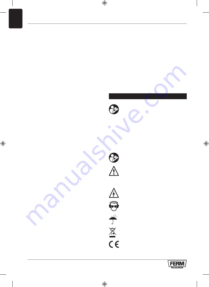 Ferm CRM1054 Original Instructions Manual Download Page 70