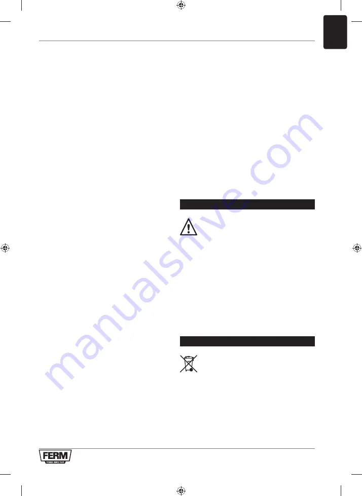 Ferm CRM1054 Original Instructions Manual Download Page 143