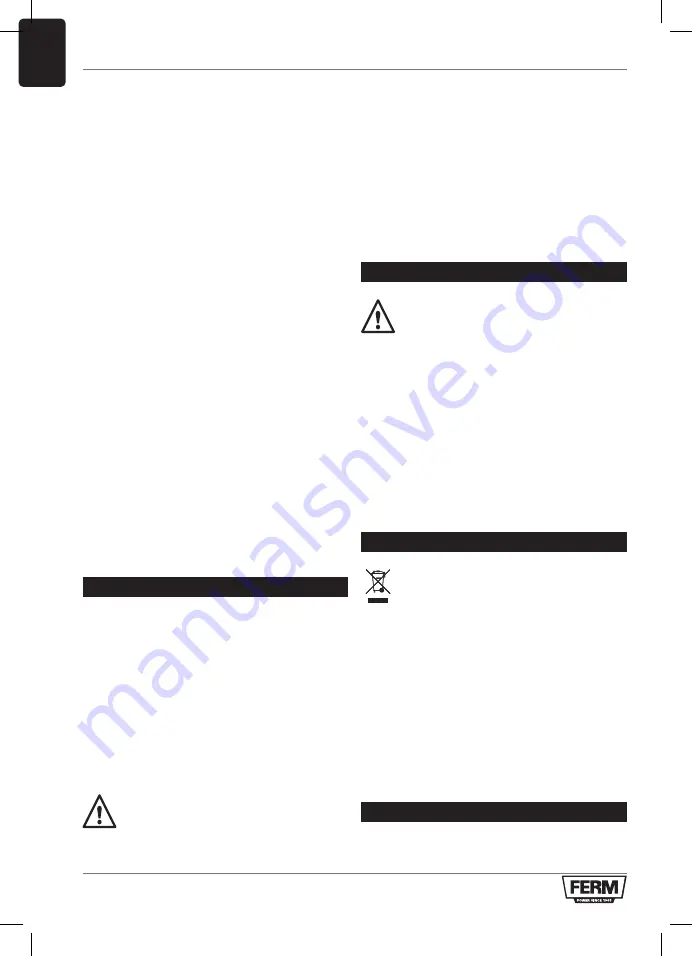 Ferm ESM1015 Manual Download Page 22