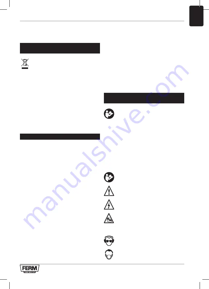 Ferm ESM1015 Manual Download Page 113