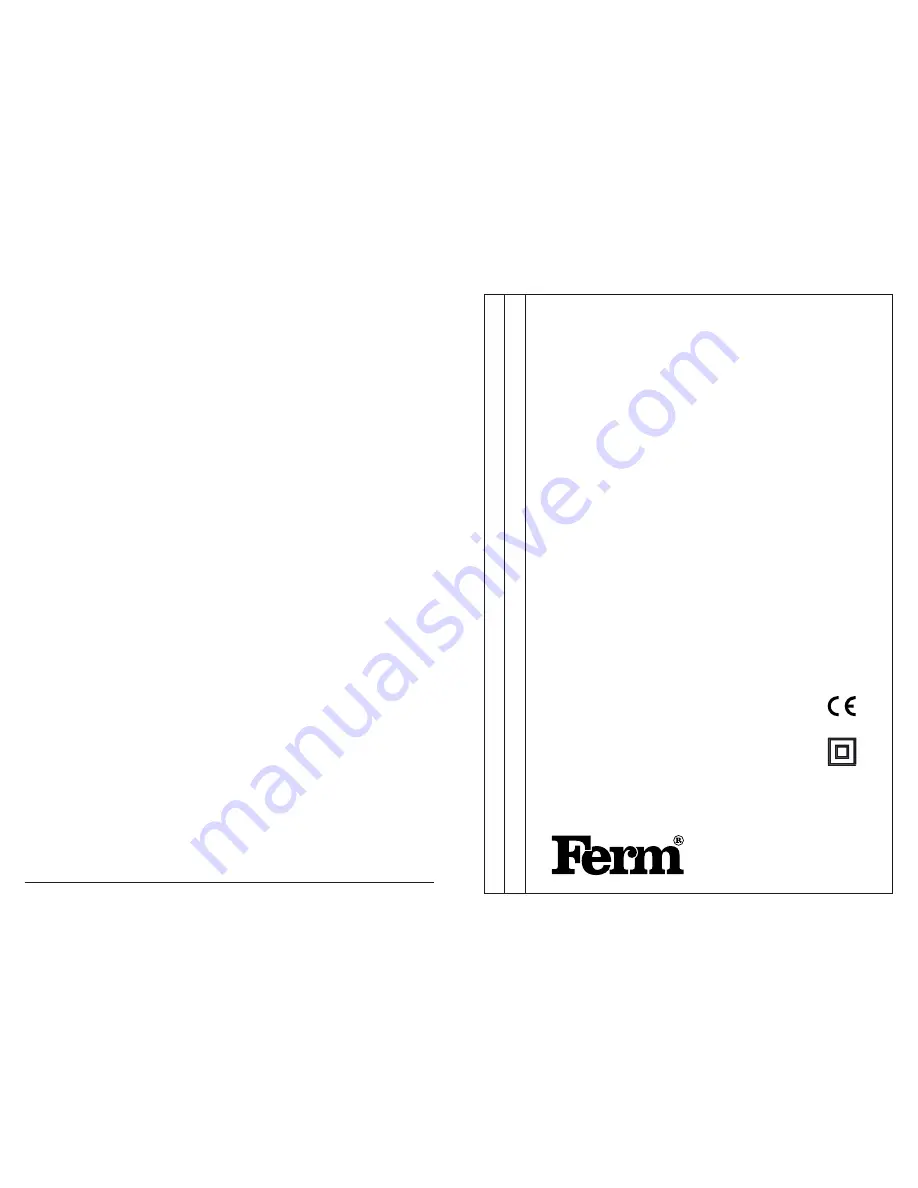 Ferm FDC-1800K User Manual Download Page 1