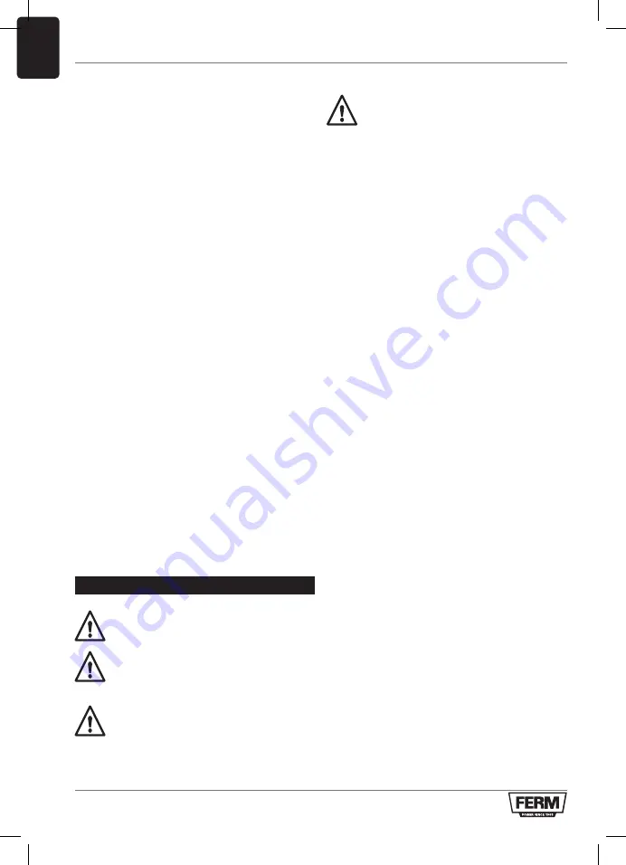 Ferm GTM1005 Original Instructions Manual Download Page 32