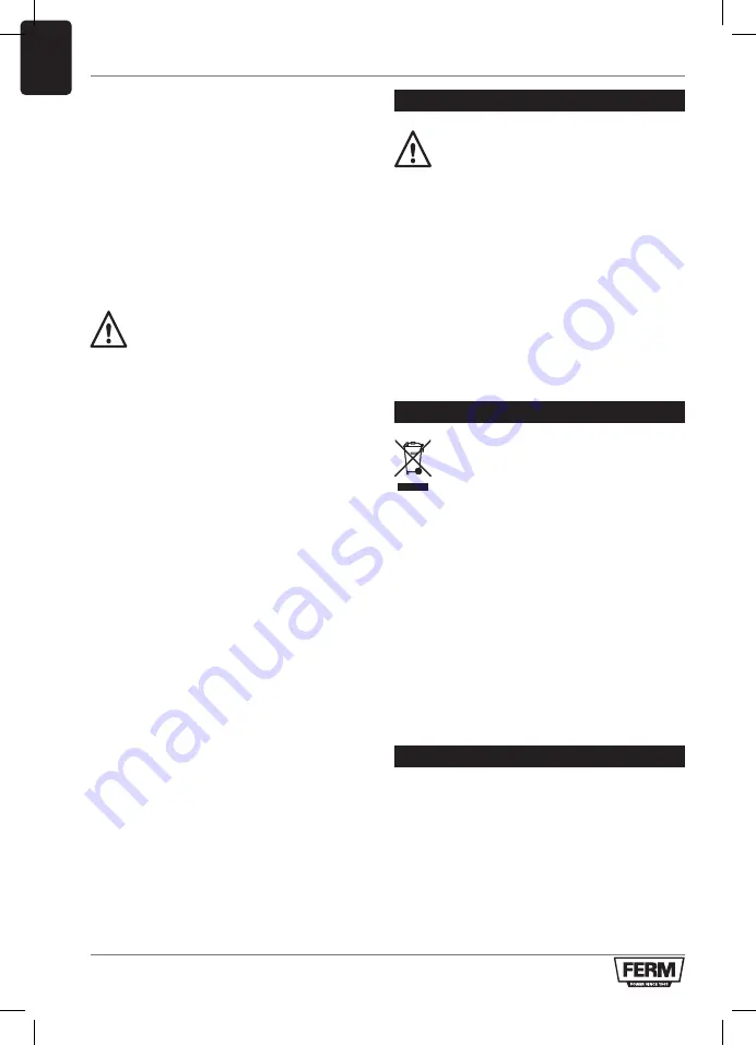 Ferm GTM1005 Original Instructions Manual Download Page 84