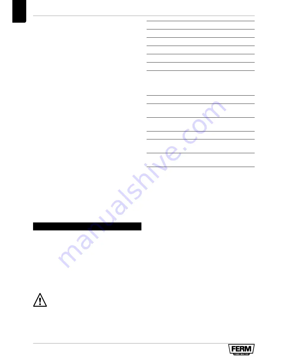 Ferm HDM1026S Original Instructions Manual Download Page 44