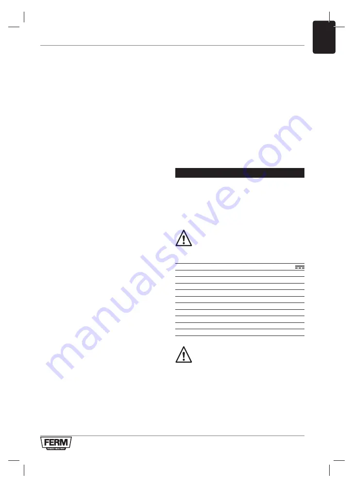 Ferm HDM1051 Original Instructions Manual Download Page 65