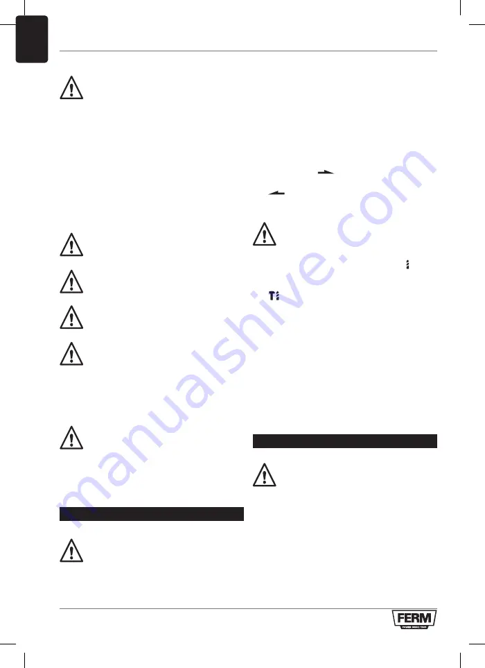 Ferm HDM1052 Original Instructions Manual Download Page 34