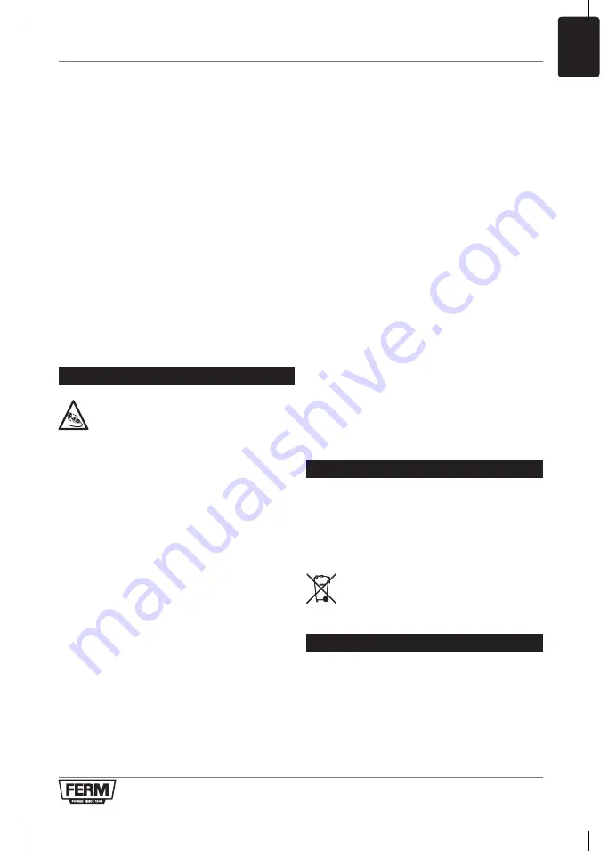 Ferm PRM1021 Original Instructions Manual Download Page 31