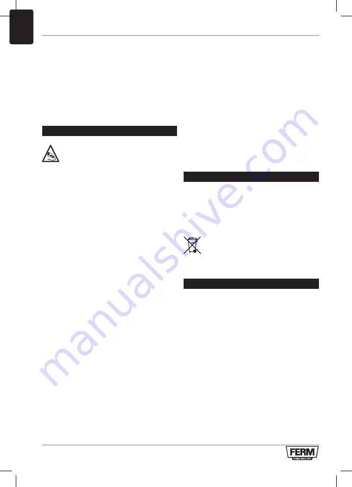 Ferm PRM1021 Original Instructions Manual Download Page 58