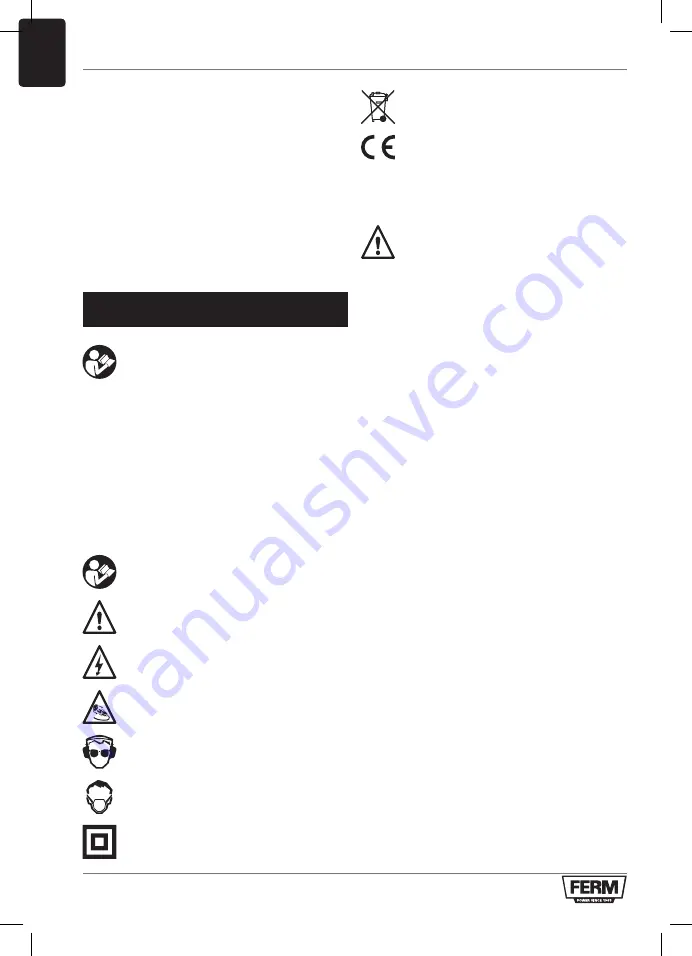 Ferm PSM1027 Original Instructions Manual Download Page 40