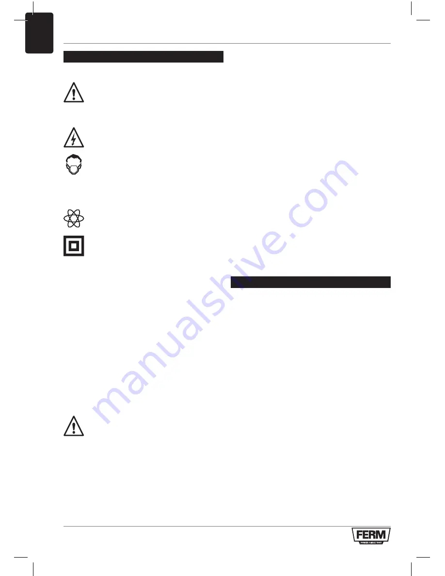 Ferm RSM1019 Original Instructions Manual Download Page 8