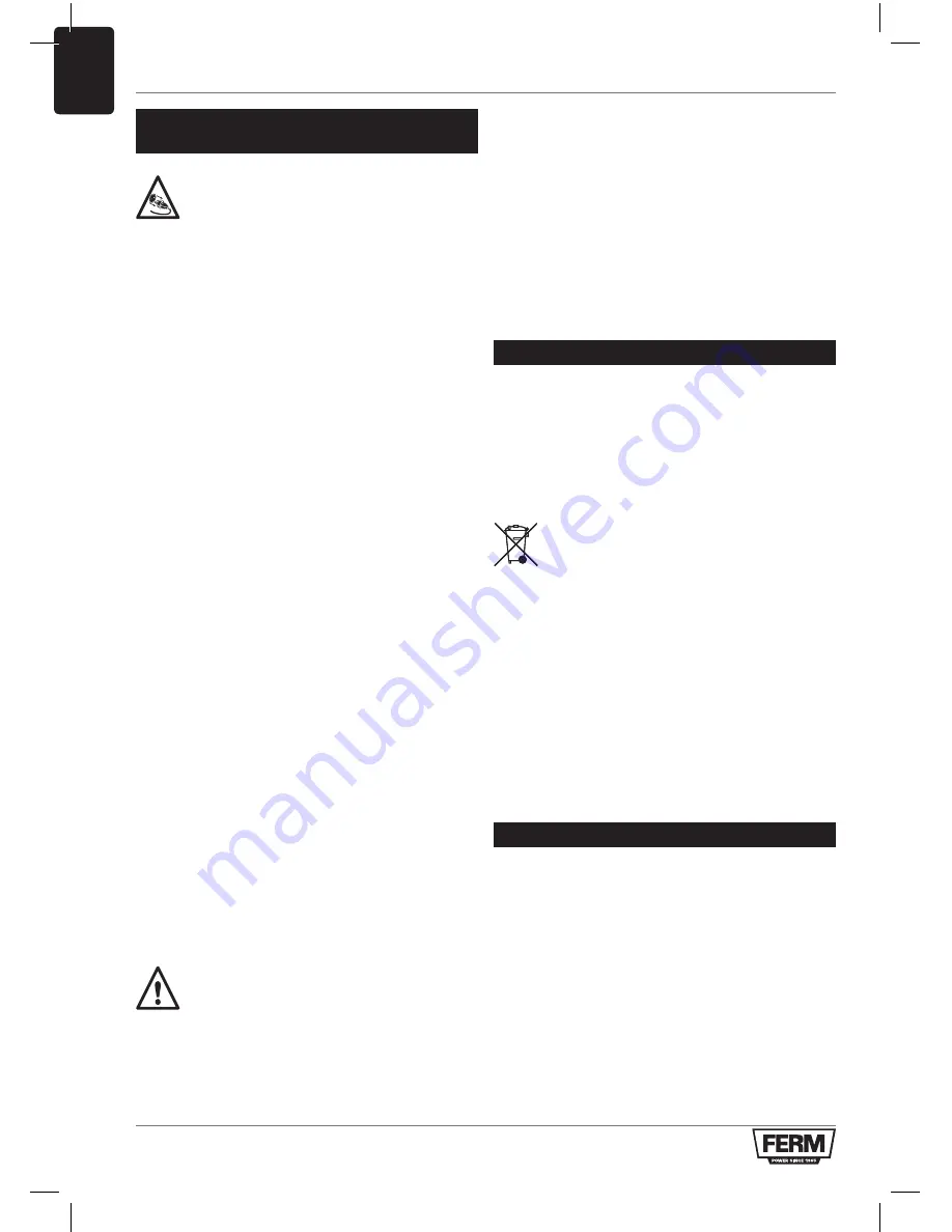 Ferm RSM1019 Original Instructions Manual Download Page 26