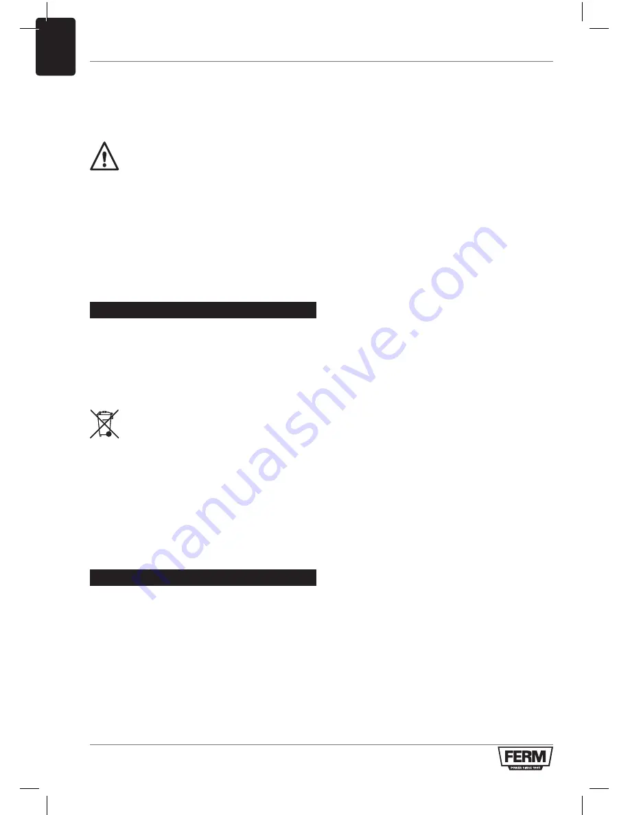 Ferm RSM1019 Original Instructions Manual Download Page 38