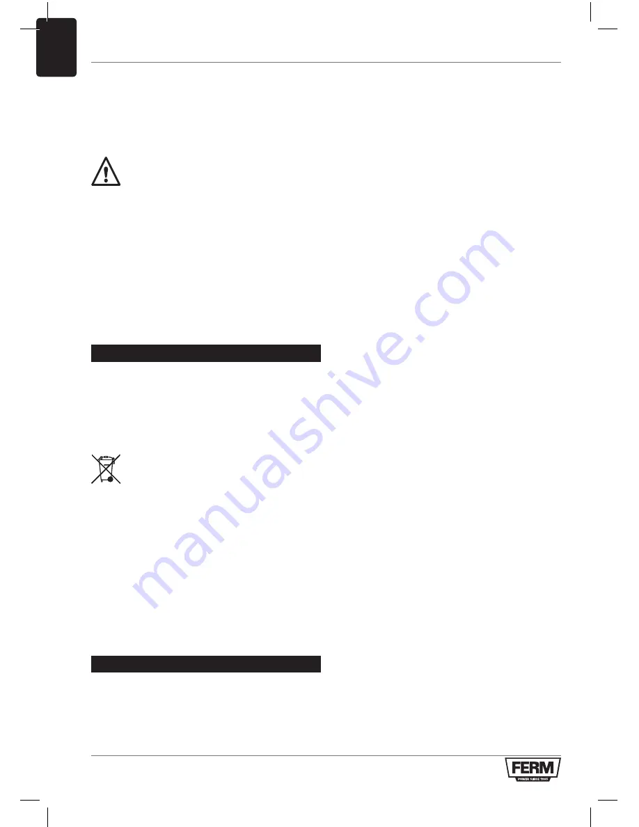 Ferm RSM1019 Original Instructions Manual Download Page 54