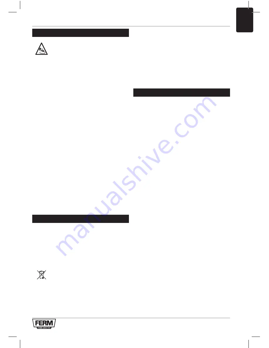 Ferm SSM1005 Original Instructions Manual Download Page 49