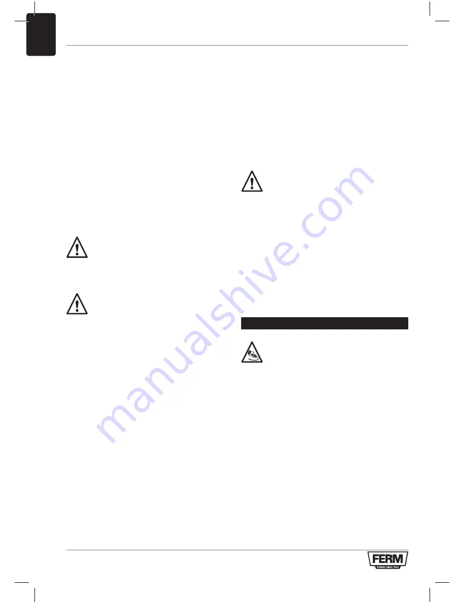 Ferm TSM1030 Original Instructions Manual Download Page 40